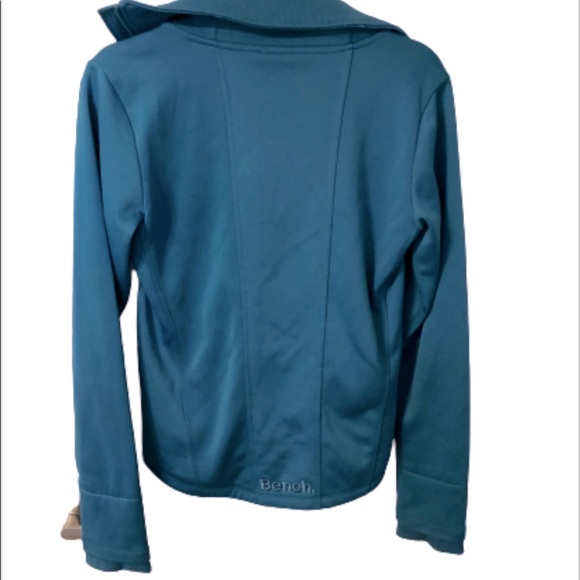 Bench Funnel Neck Asymmetrical Zip Teal Jacket - Picture 3 of 4